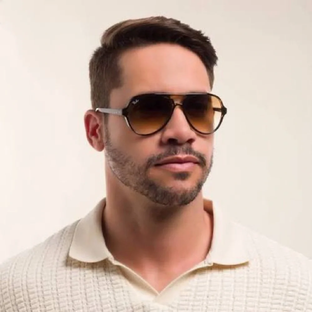 Ray-Ban Cat 5000 Aviator RB4125 Havana Gradient Brown 710/51 59-13-140 - Picture 6 of 13